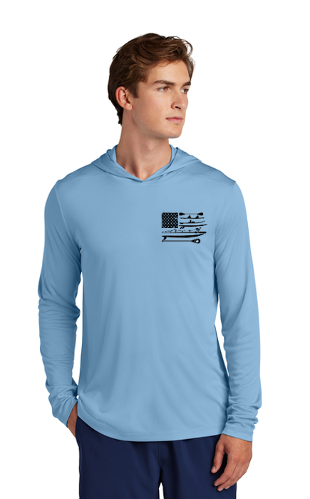 HISKYWIN Herren Sonnenschutz Hoodie LSF 50+ – Langarm Performance Shirt | 100% Polyester, UV-Schutz
