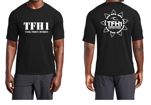 TFH1 - Men's Short Sleeve Rashguard - Black