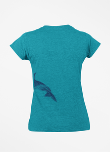 Dolphin Fun V-Neck Tee