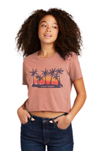 Sunset Palms Crop Tee