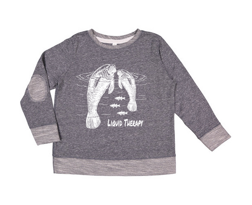 Manatee Love Terry Toddler Long Sleeve