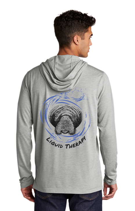 Manatee Kiss Long Sleeve Hooded Shirt