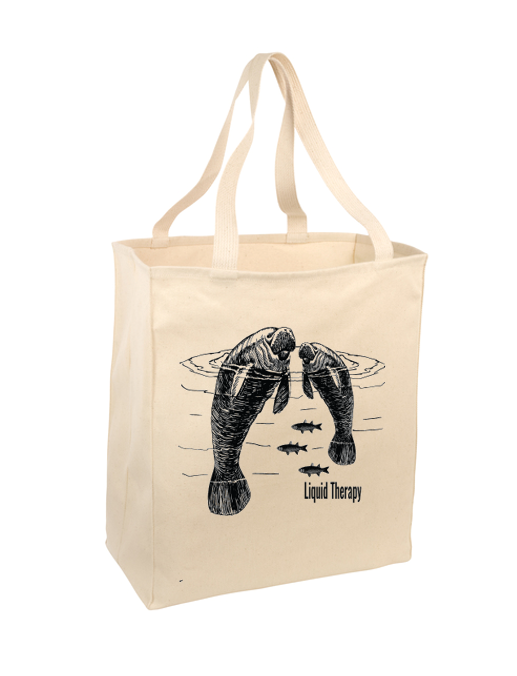 Manatee Love Grocery Tote