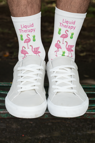 Flamingo & Pineapple Crew Socks