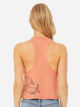 Sea Turtles Racerback Cropped Tank