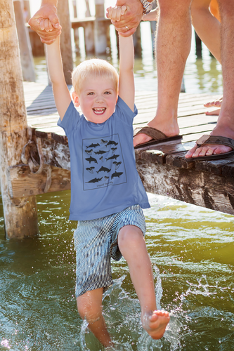 Sharks and Sharks Teeth Toddler Tee