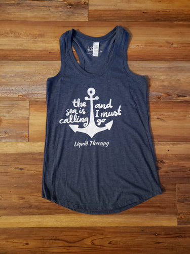 The sea is calling racerback tank