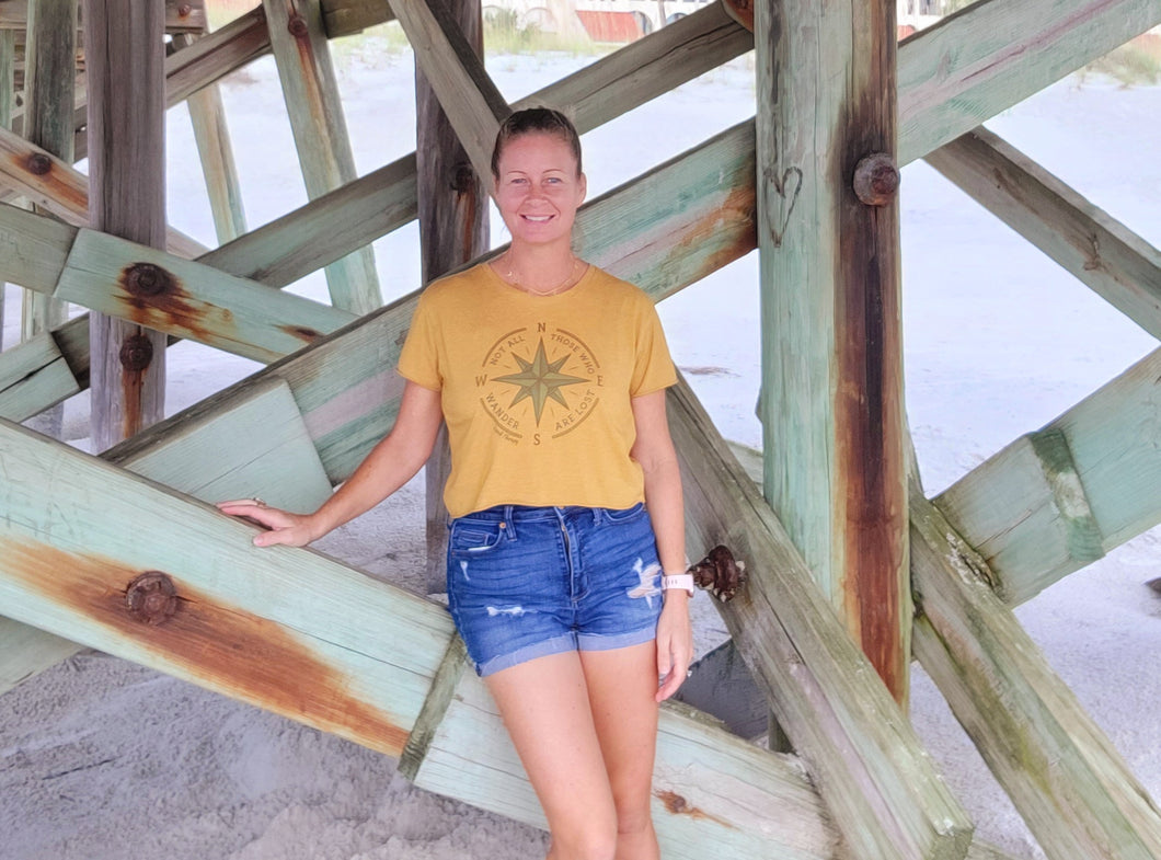 Wander On Crop Tee
