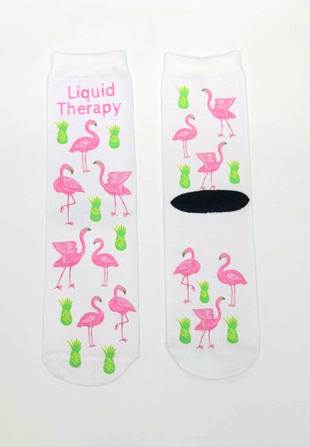 Flamingo crew socks