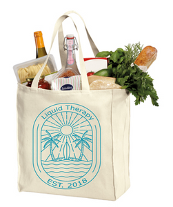 Beach Vibes Grocery Tote